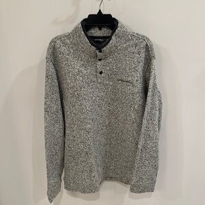 Gray Button-Up Sweater